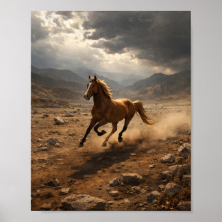 Wild Horse in Motion Poster