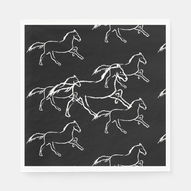 Wild horse napkin (Front)