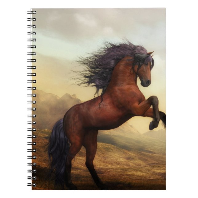 wild horse rearing  notebook (Front)