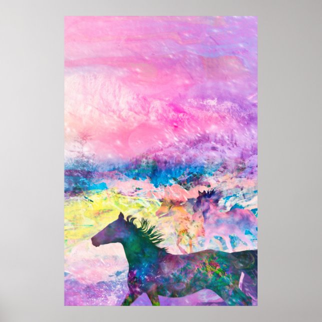 Wild Horse Spirits WE ARE THE LAND Poster (Front)