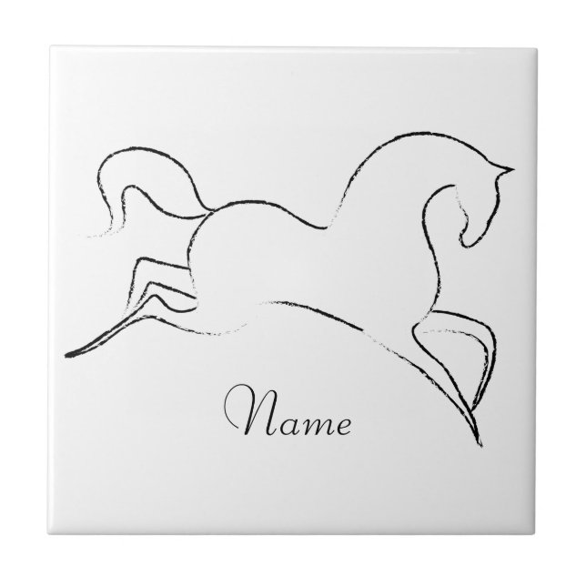 Wild Horse Thunder_Cove Ceramic Tile (Front)