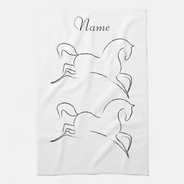 Wild Horse Thunder_Cove Notebook Tea Towel (Vertical)