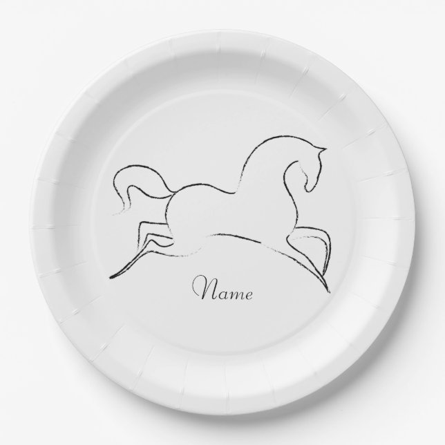 Wild Horse Thunder_Cove Paper Plate (Front)