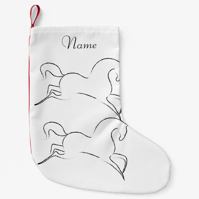 Wild Horse Thunder_Cove Small Christmas Stocking (Front)