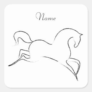 Wild Horse Thunder_Cove Square Sticker