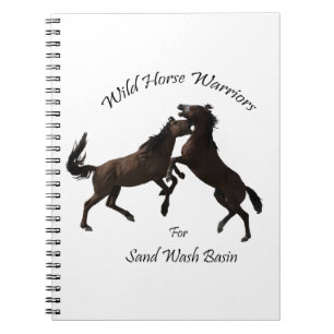 Wild Horse Warriors for Sand Wash Basin Notebook