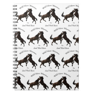 Wild Horse Warriors for Sand Wash Basin Notebook