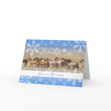 Wild Horses - 5x7 Holiday Card