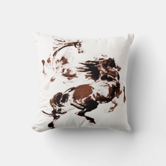 Wild Horses American MoJo Pillow (Front)