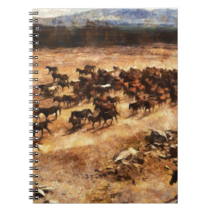 Wild Horses: Artistic Animal Majesty. Notebook