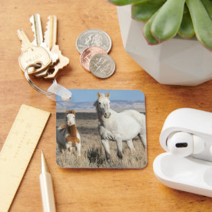 Wild Horses at Home in the Sandwash Basin Key Ring