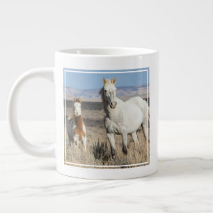 Wild Horses at Home in the Sandwash Basin Large Coffee Mug