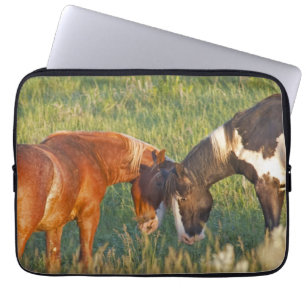 Wild Horses at Theodore Roosevelt National Park Laptop Sleeve