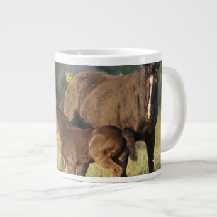 Wild Horses at Theodore Roosevelt National Park Large Coffee Mug