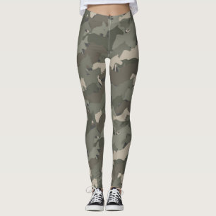 Wild Horses Camouflage Pattern Leggings