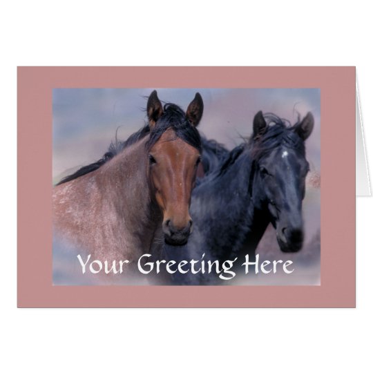 Wild Horses Card