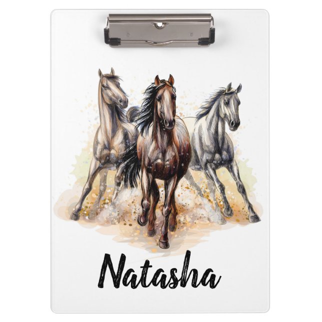 Wild Horses Clipboard (Front)