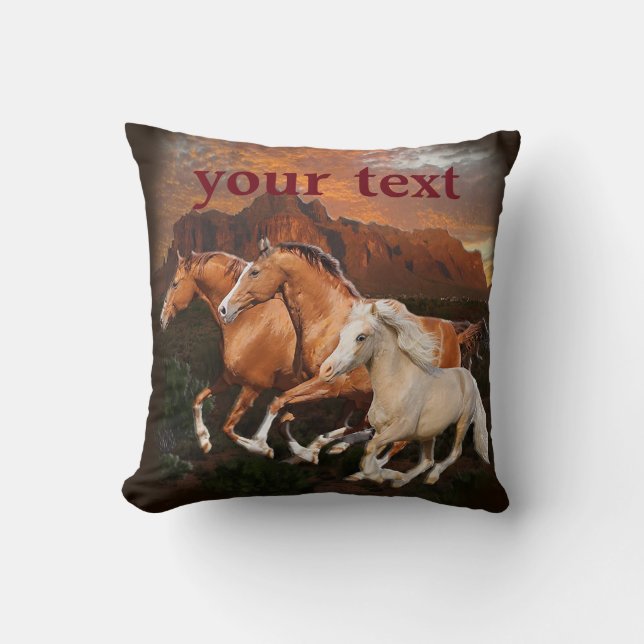 Wild Horses Cushion (Front)