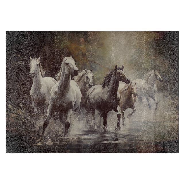 Wild Horses Cutting Board (Front)