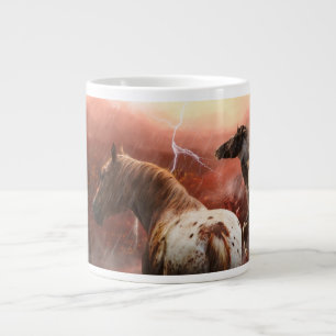 WILD HORSES DESERT STORM LARGE COFFEE MUG