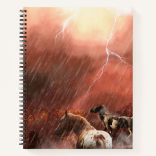WILD HORSES DESERT STORM NOTEBOOK