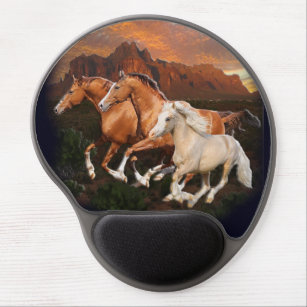 Wild Horses Gel Mouse Pad
