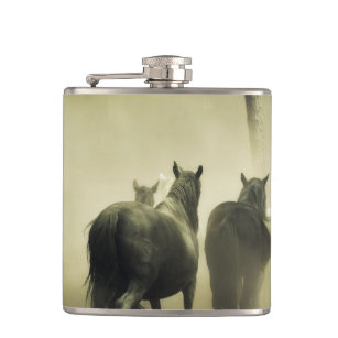 Wild Horses Hip Flask
