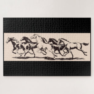wild horses jigsaw puzzle