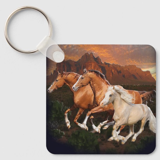 wild Horses Key Ring (Front)
