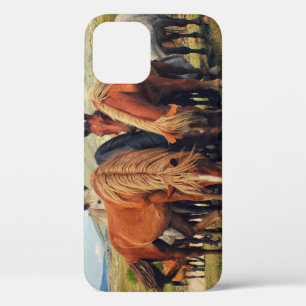 Wild Horses Livno Nature Scene iPhone 12 Case