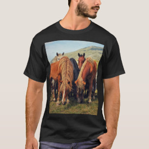 Wild Horses Livno Nature Scene T-Shirt