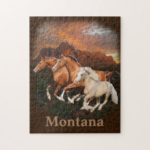   Wild Horses Montana  Jigsaw Puzzle