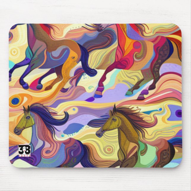 Wild Horses Mouse Pad (Front)