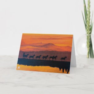 Wild Horses of Montana Painting by Alfred Fox Card
