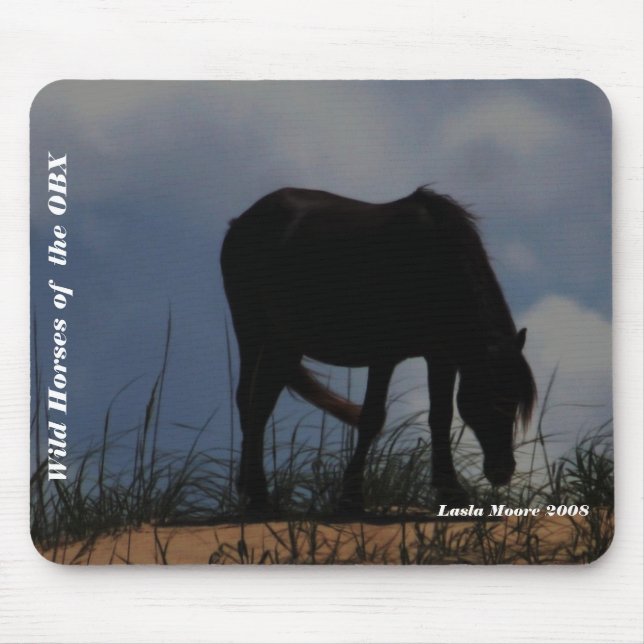 Wild horses of the OBX Mousepad (Front)