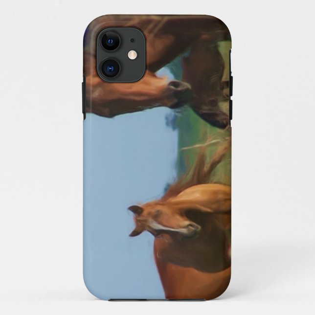 Wild Horses Oklahoma Case-Mate iPhone Case (Back)