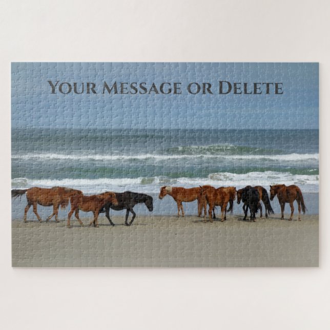 Wild Horses Outer Banks OBX Corolla NC Jigsaw Puzzle (Horizontal)