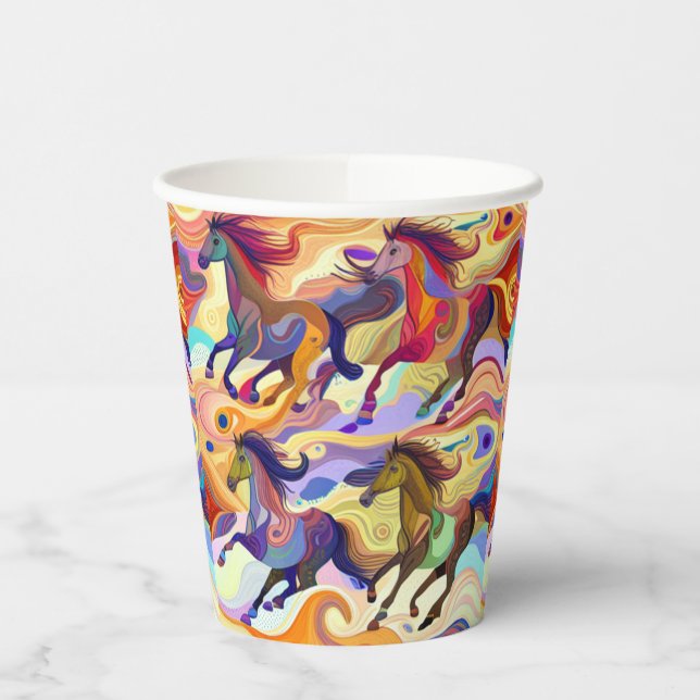 Wild Horses Paper Cups (Left)