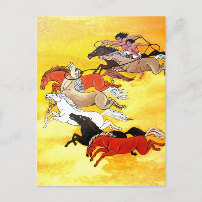 Wild horses postcard (Front)
