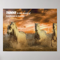 Wild Horses Poster with Quote