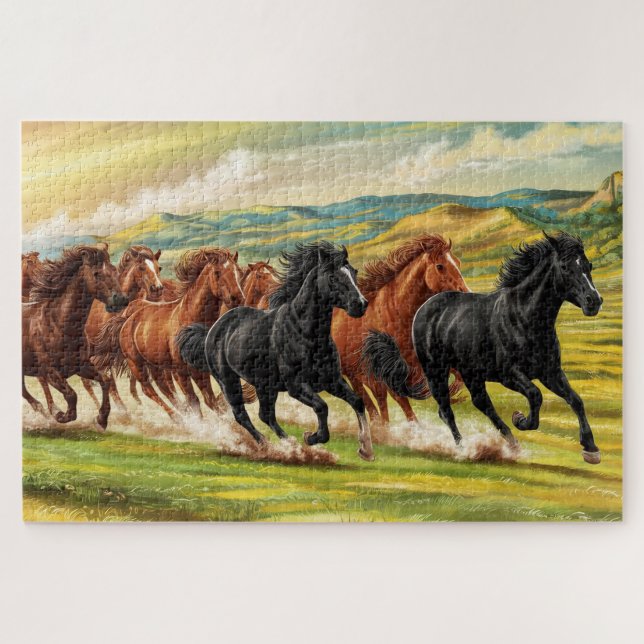 Wild Horses Puzzle (Horizontal)