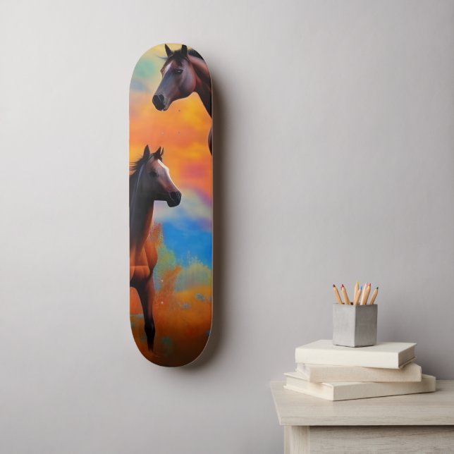 Wild Horses  Skateboard (Wall Art)