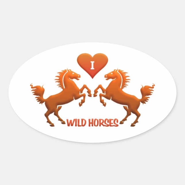 Wild Horses stickers (Front)