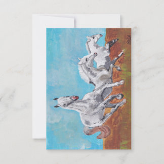 Wild Horses Thank You Card