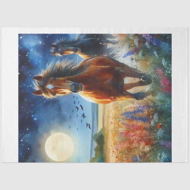 Wild Horses Tissue Paper (Front)