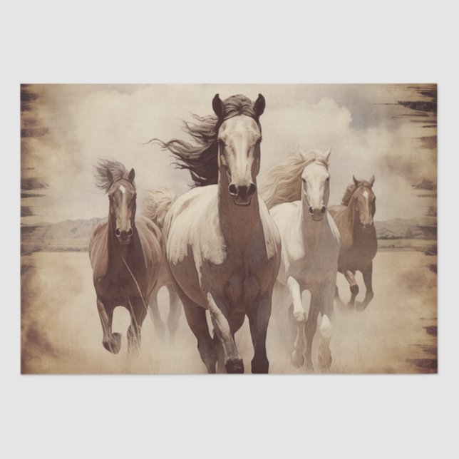 Wild Horses Tissue Paper (Front)