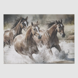 Wild Horses Watercolor Tissue Paper