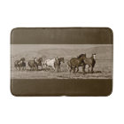 Wild Horses Western Horse Bathmat