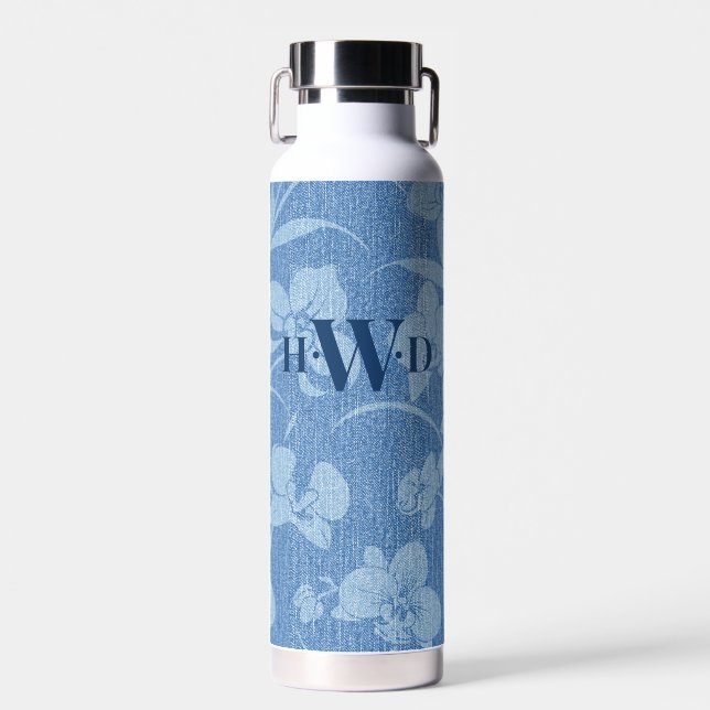 Wild Indigo Orchid Water Bottle (Front)