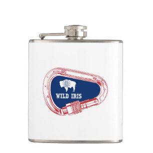 Wild Iris Climbing Carabiner Hip Flask